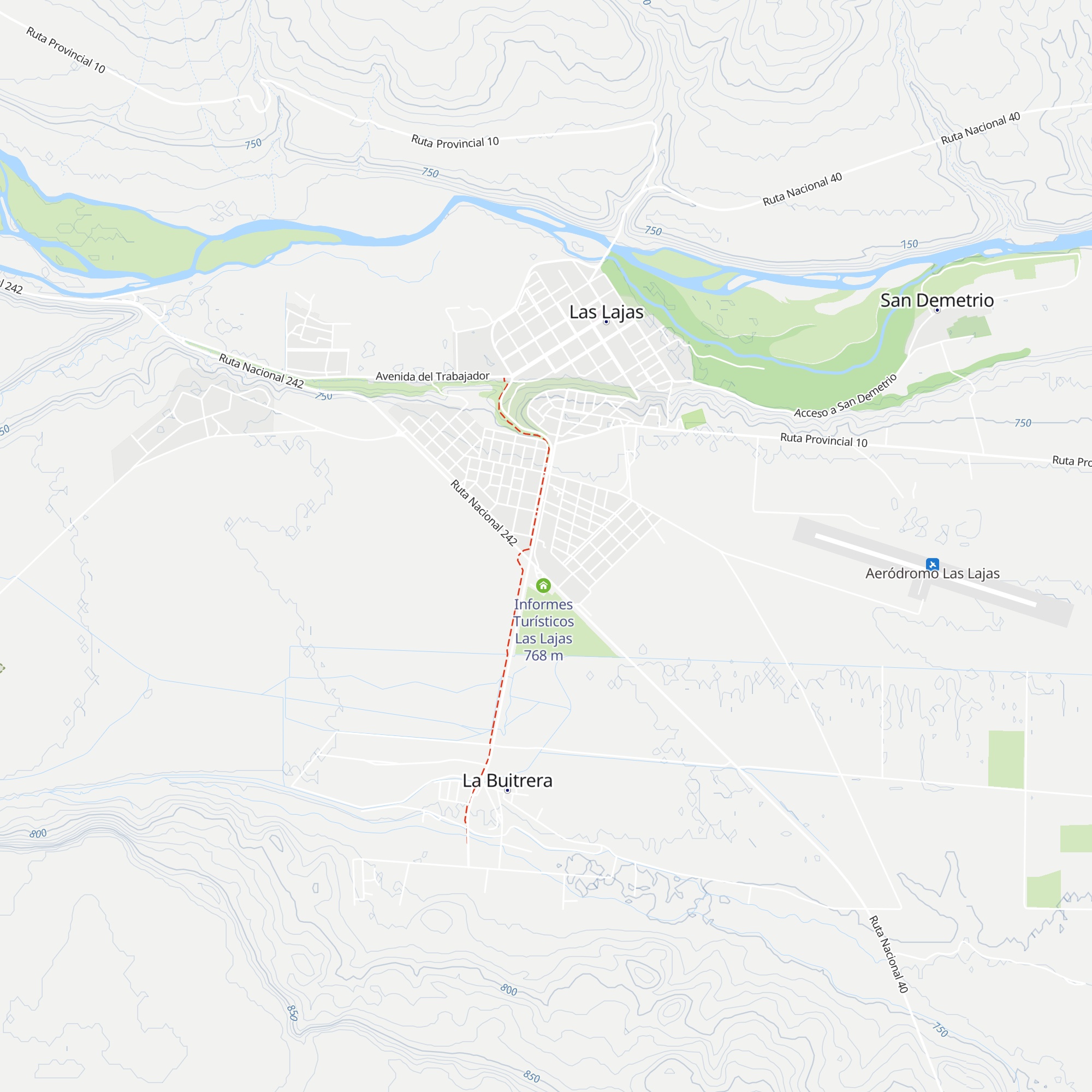 Cabañas El Picazo map