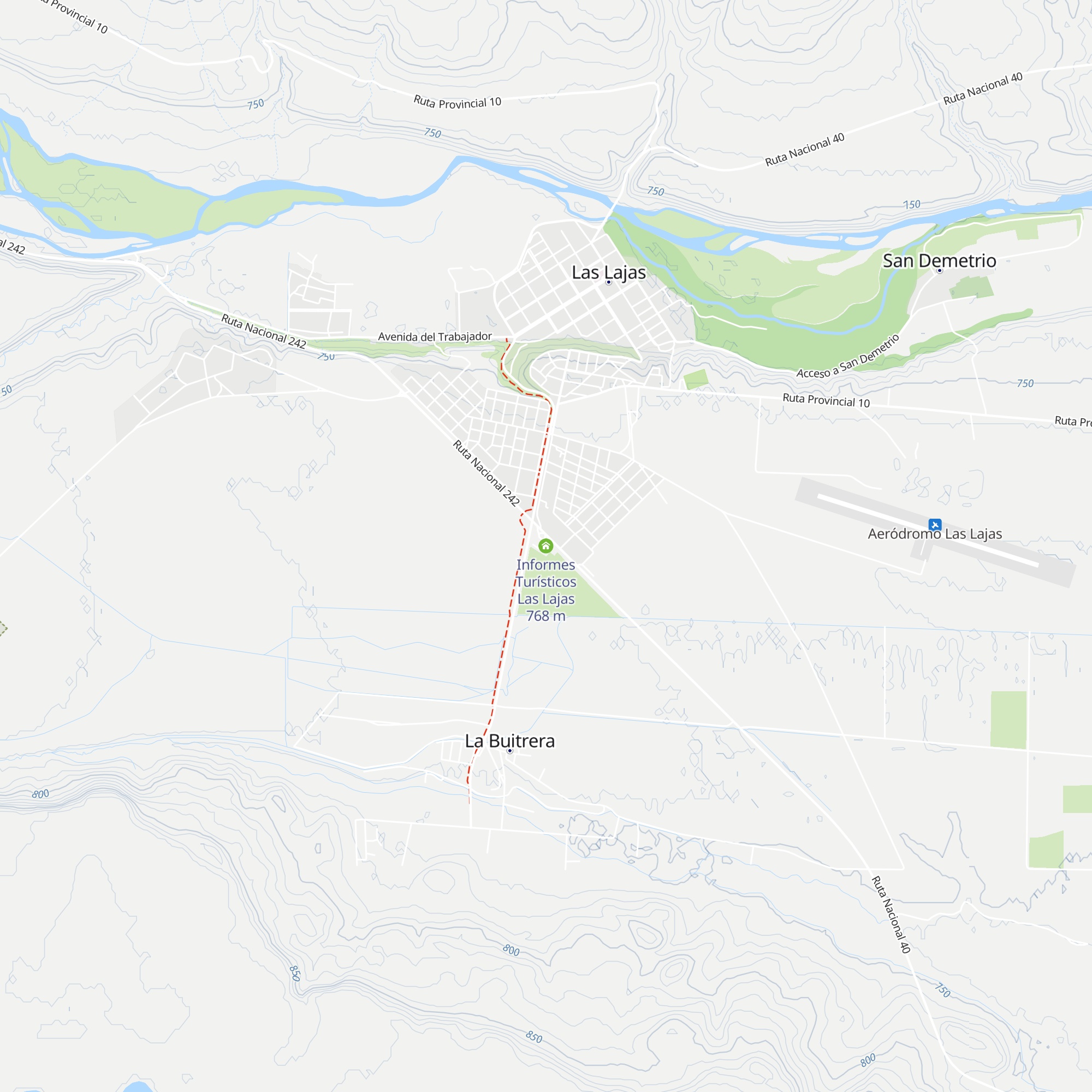 Informes Turísticos Las Lajas map