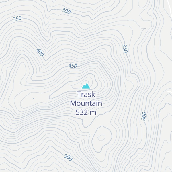 Map of Trask Mountain