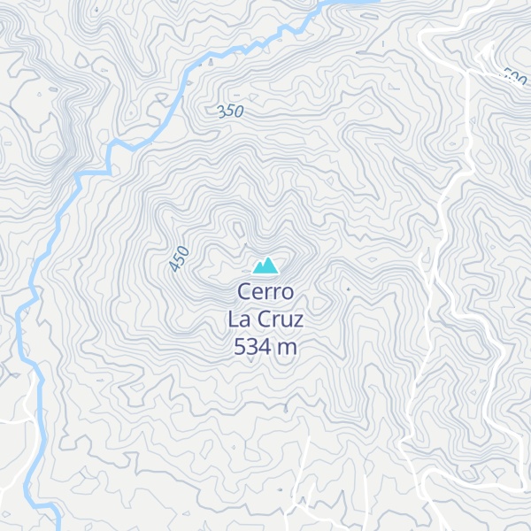 Map of Cerro La Cruz