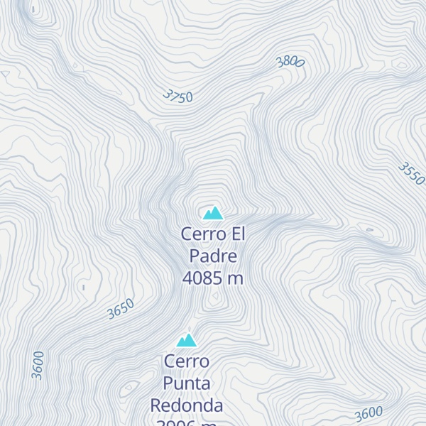 Map of Cerro El Padre