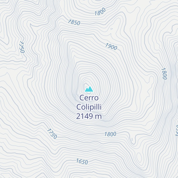 Map of Cerro Colipilli