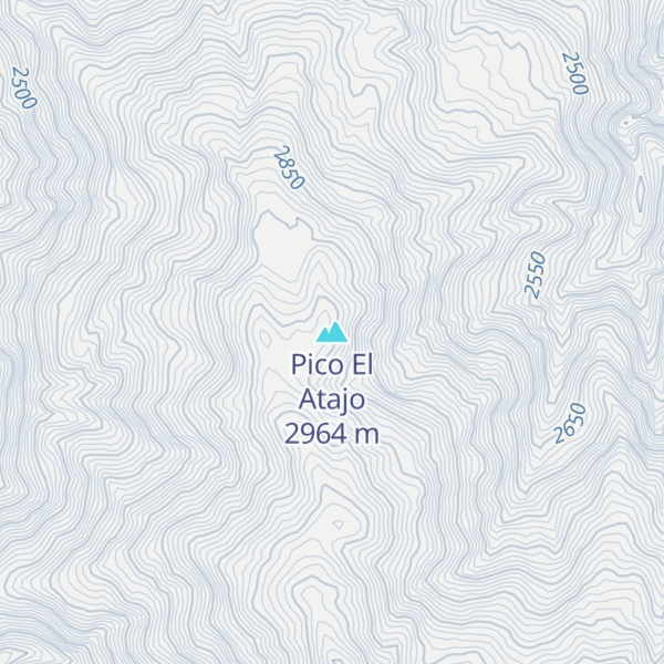 Map of Pico El Atajo