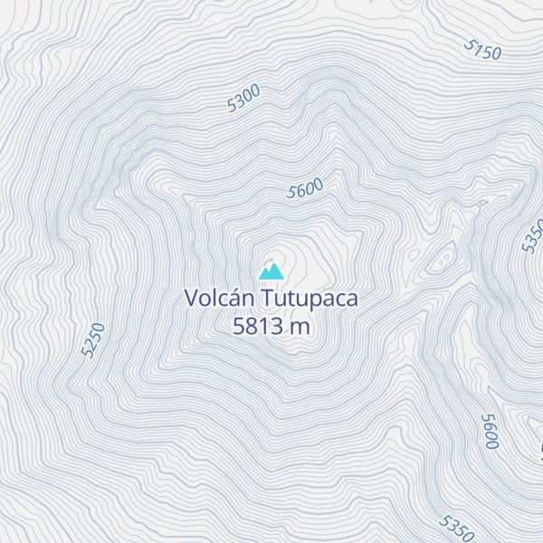 Map of Volcán Tutupaca