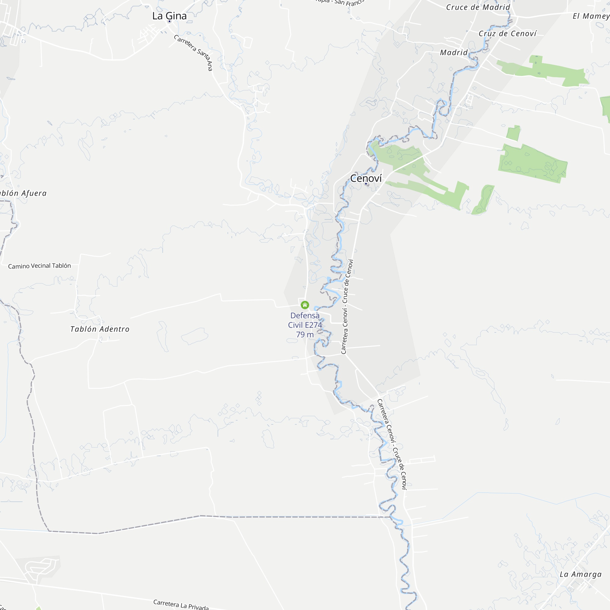 Defensa Civil E274 map