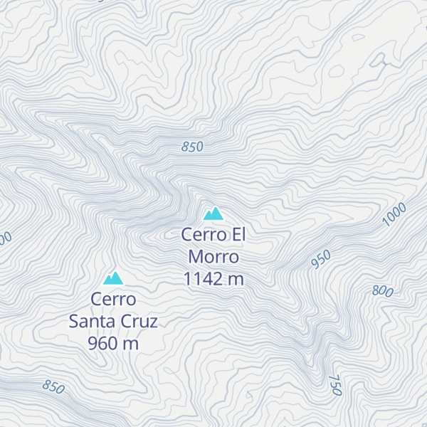 Map of Cerro El Morro