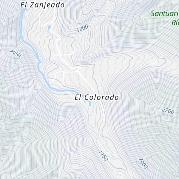 Map of Refugio El Colorado