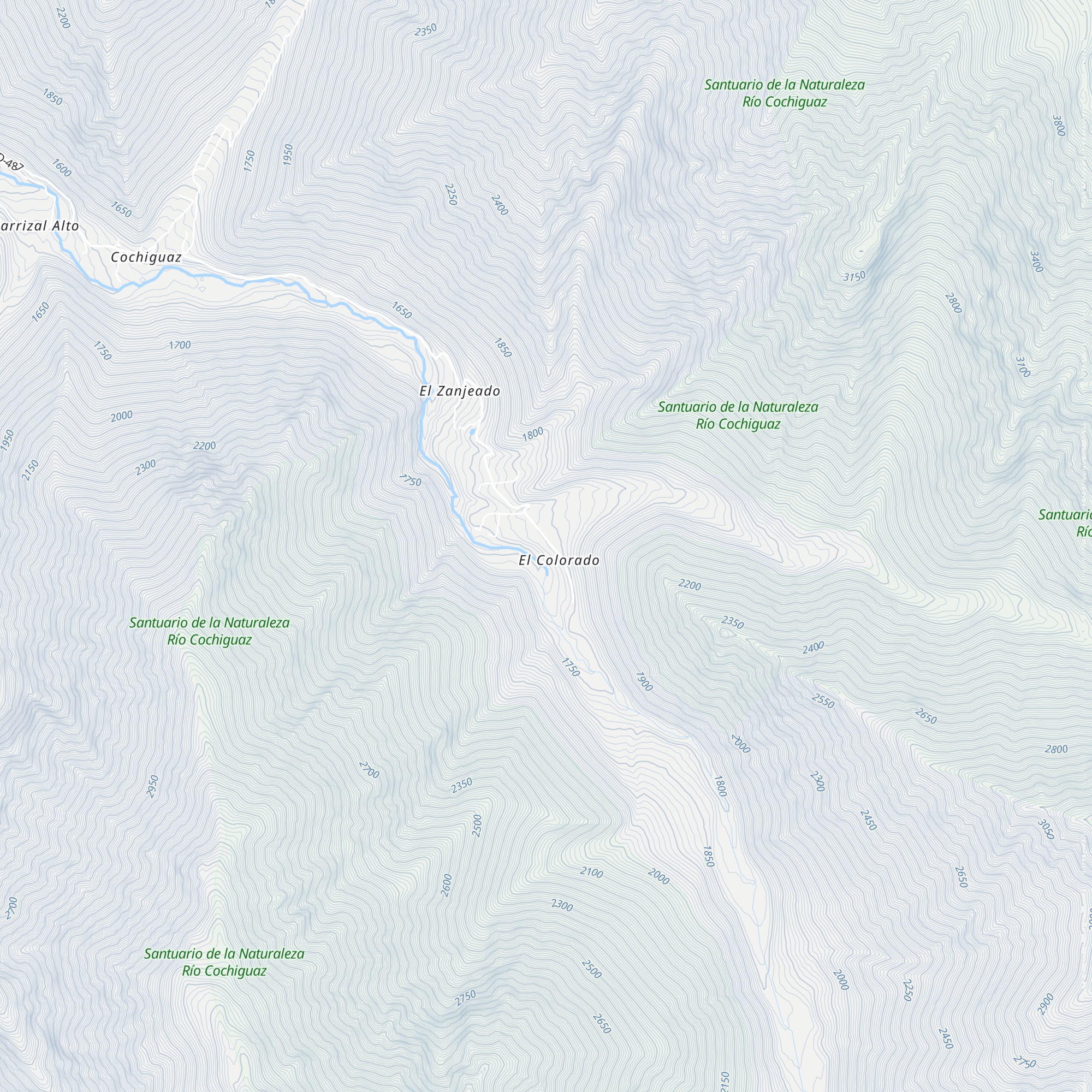 Refugio El Colorado map