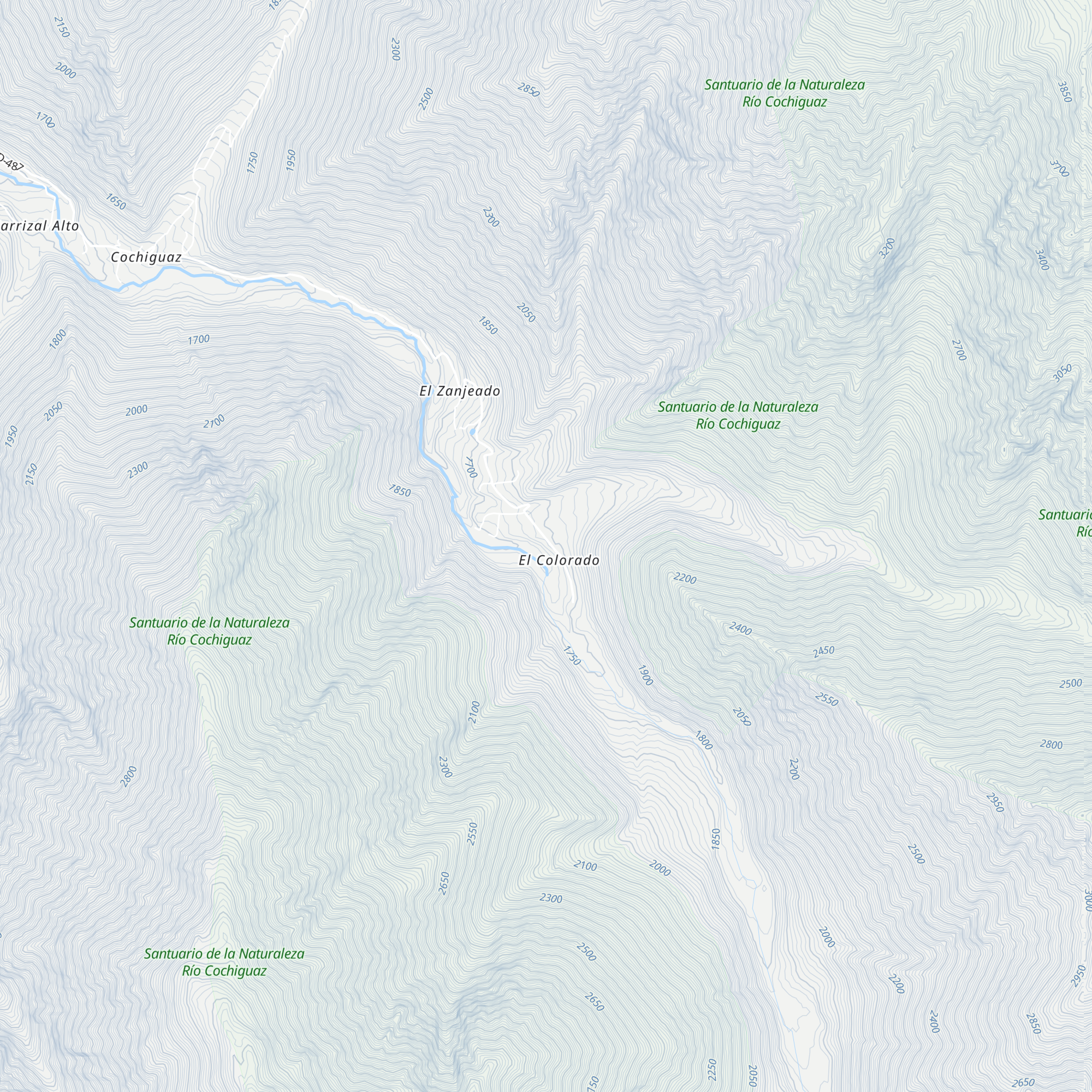 Refugio El Colorado map