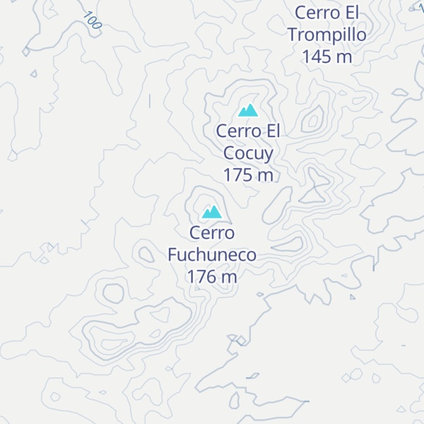 Map of Cerro Fuchuneco