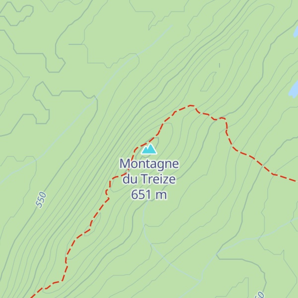 Map of Montagne du Treize