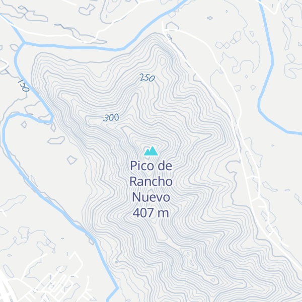 Map of Pico de Rancho Nuevo