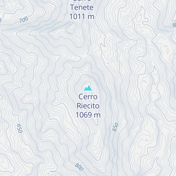Map of Cerro Riecito