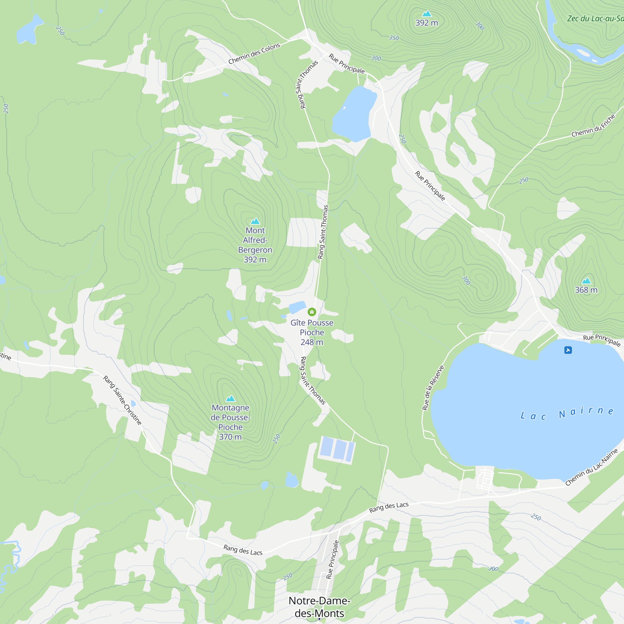 Gîte Pousse Pioche map