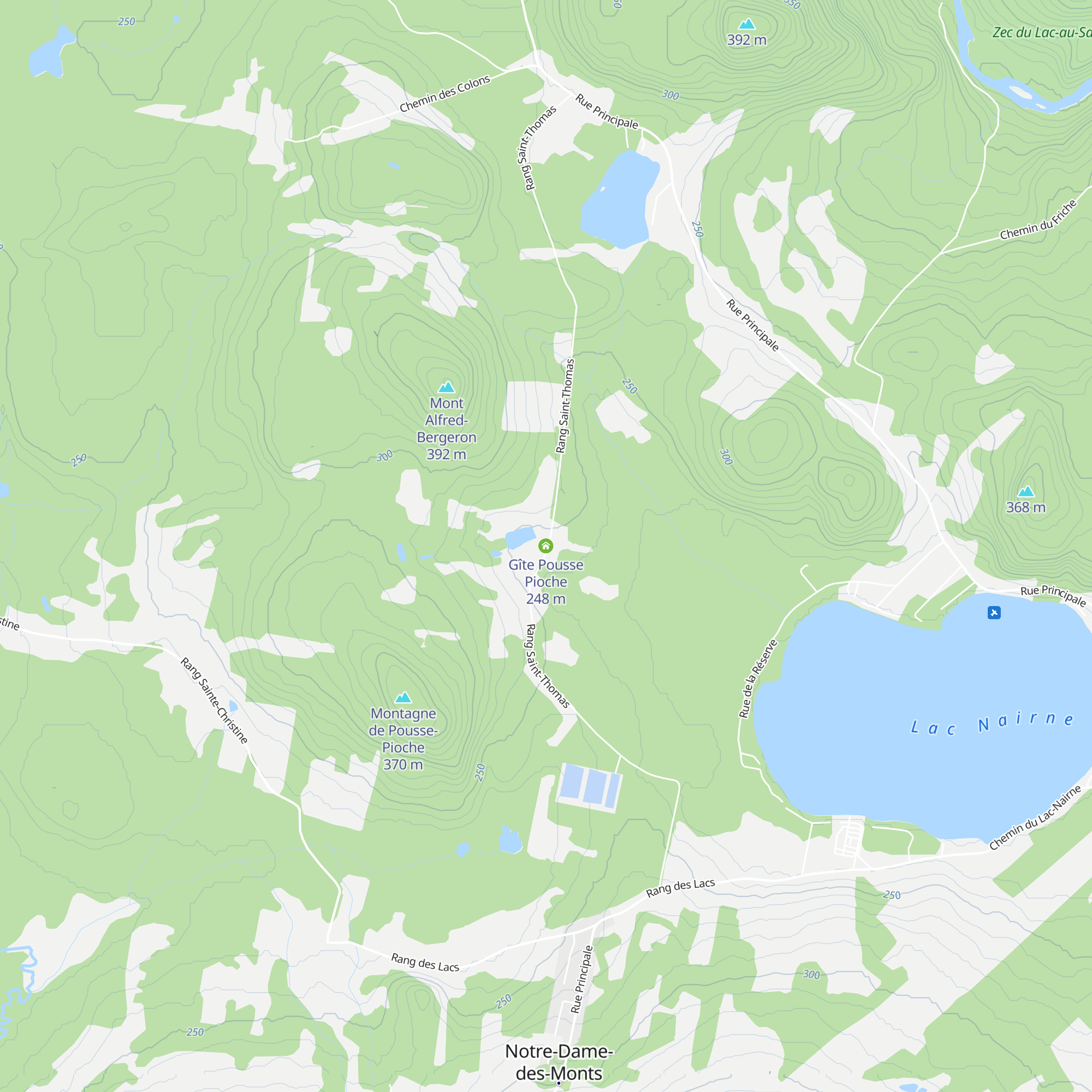Gîte Pousse Pioche map