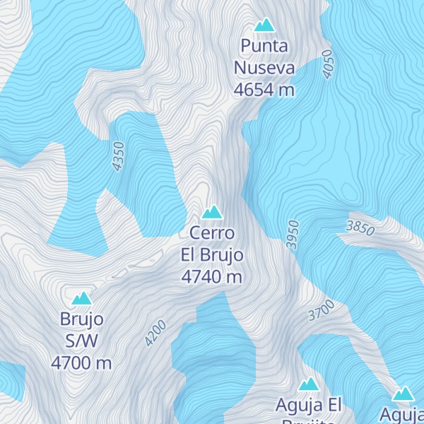 Map of Cerro El Brujo