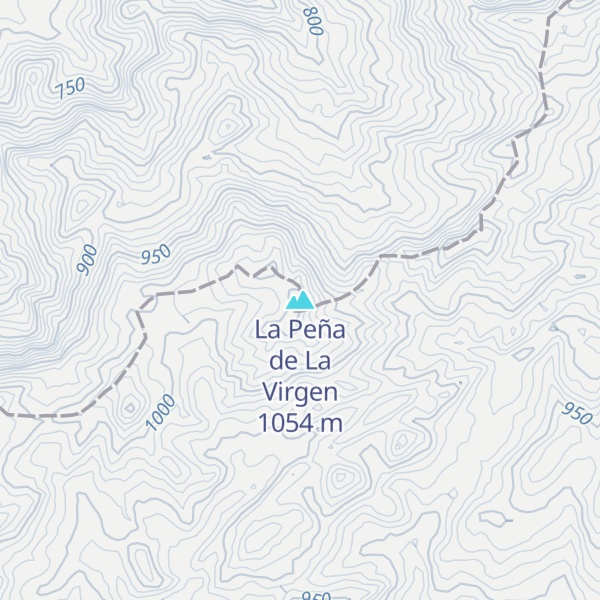 Map of La Peña de La Virgen
