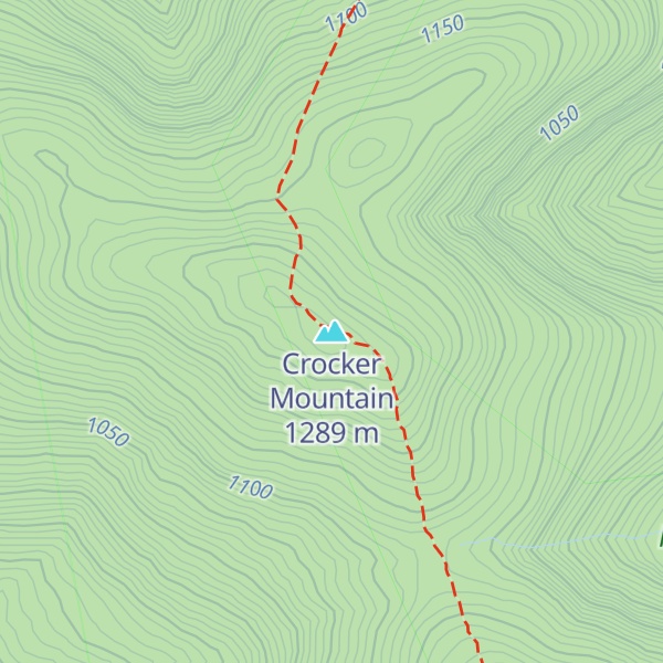 Map of Crocker Mountain