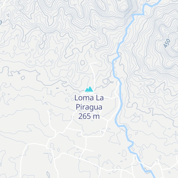 Map of Loma La Piragua