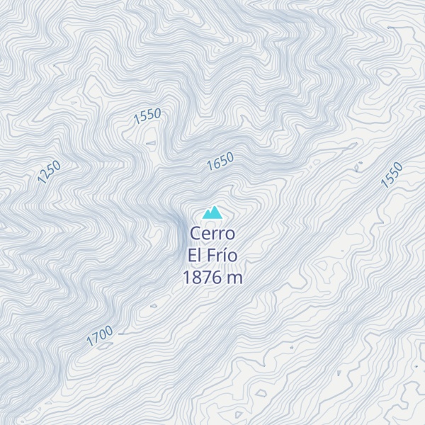 Map of Cerro El Frío
