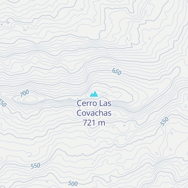 Map of Cerro Las Covachas