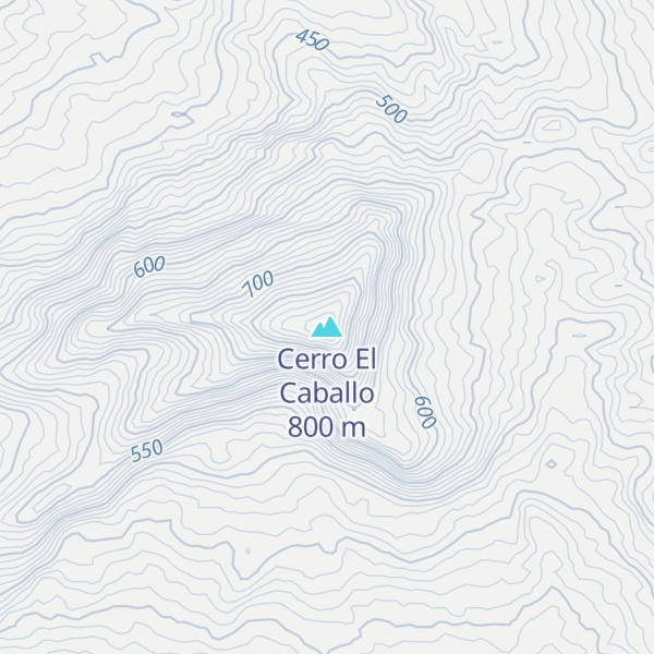 Map of Cerro El Caballo