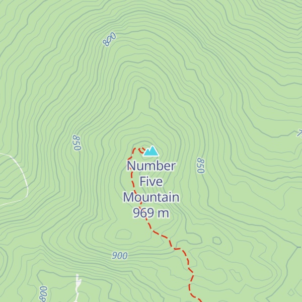 Map of Number Five Mountain