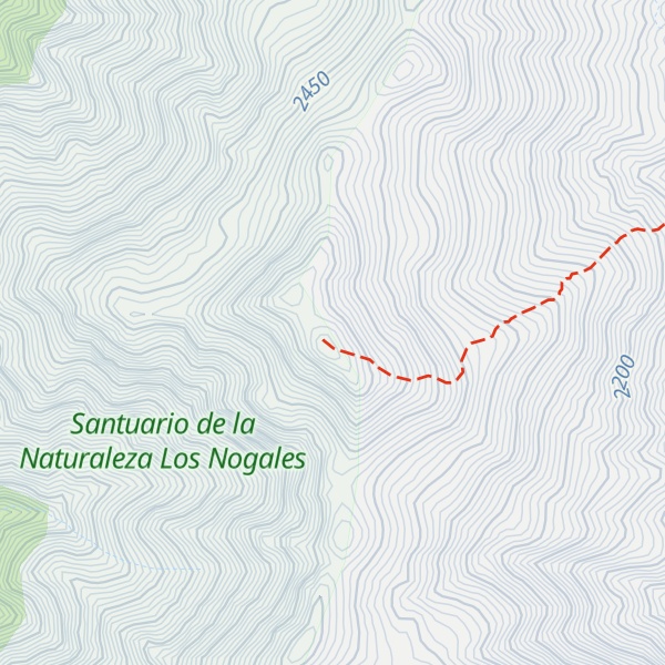 Map of Cerro Canoitas