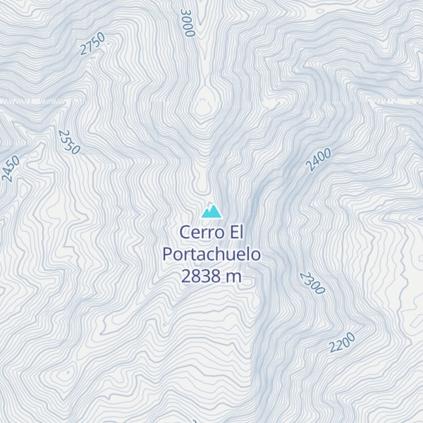 Map of Cerro El Portachuelo
