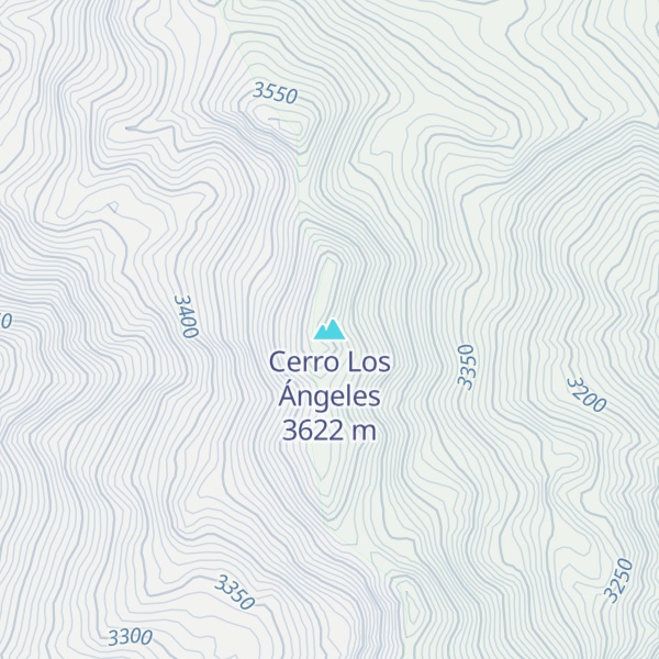 Map of Cerro Los Ángeles