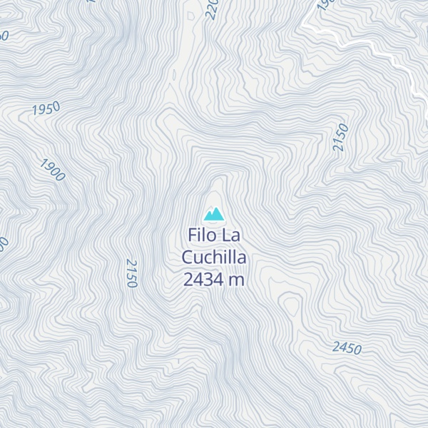 Map of Filo La Cuchilla