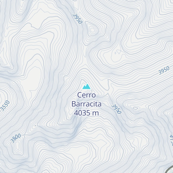 Map of Cerro Barracita