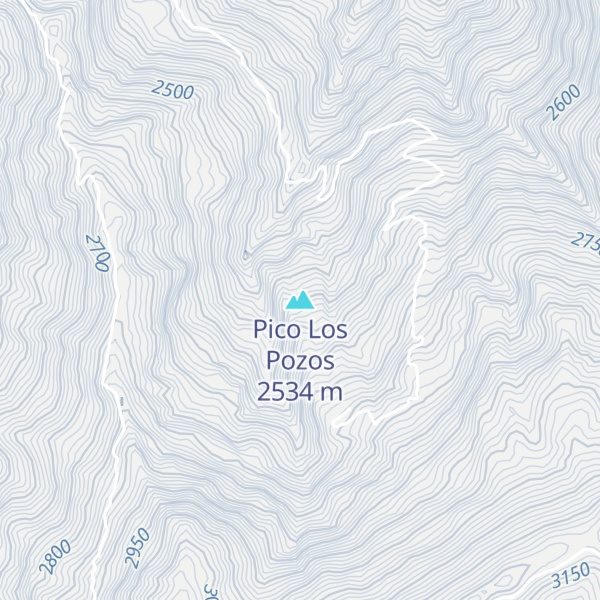 Map of Pico Los Pozos