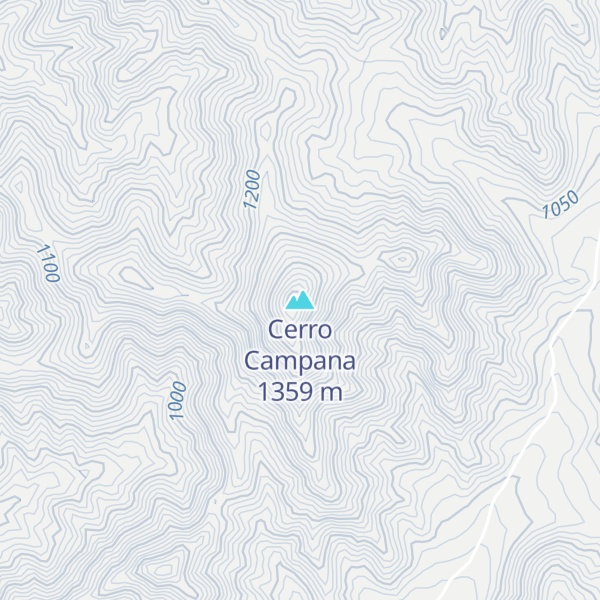 Map of Cerro Campana