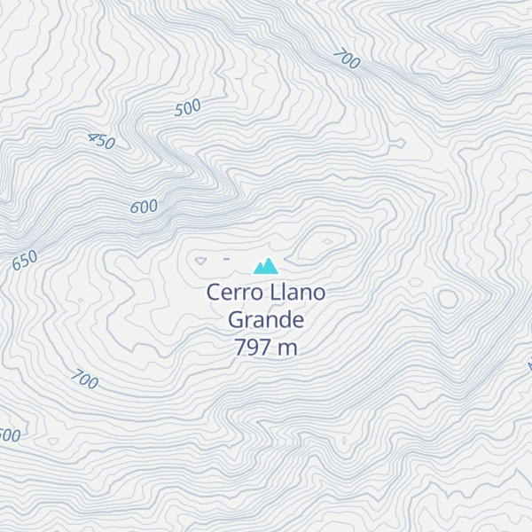 Map of Cerro Llano Grande