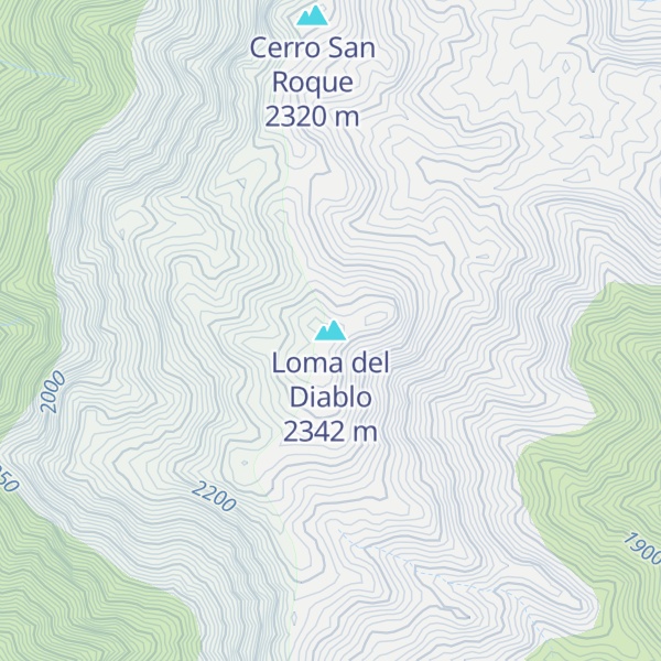 Map of Loma del Diablo