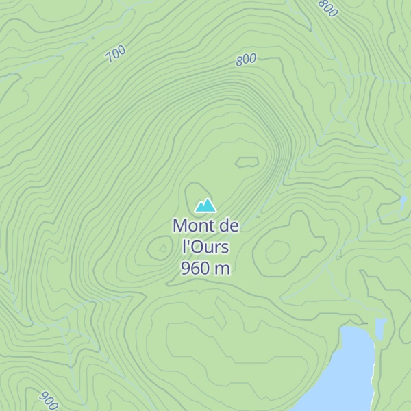Map of Mont de l'Ours