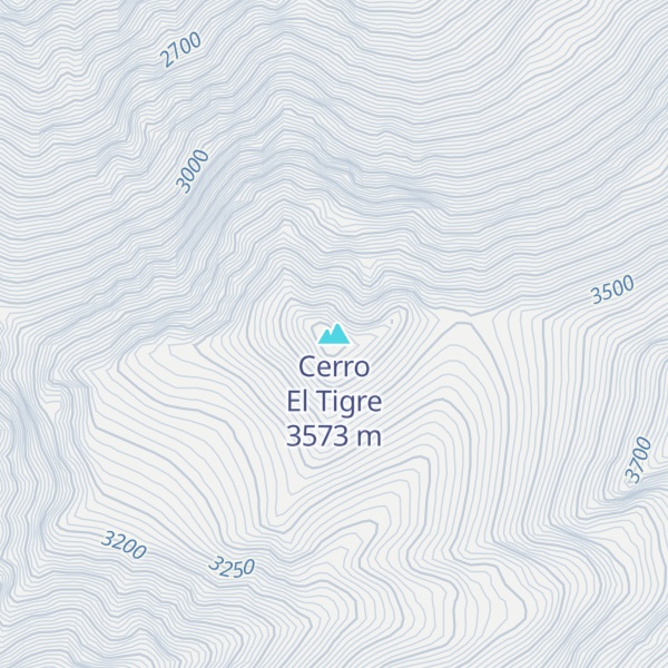 Map of Cerro El Tigre
