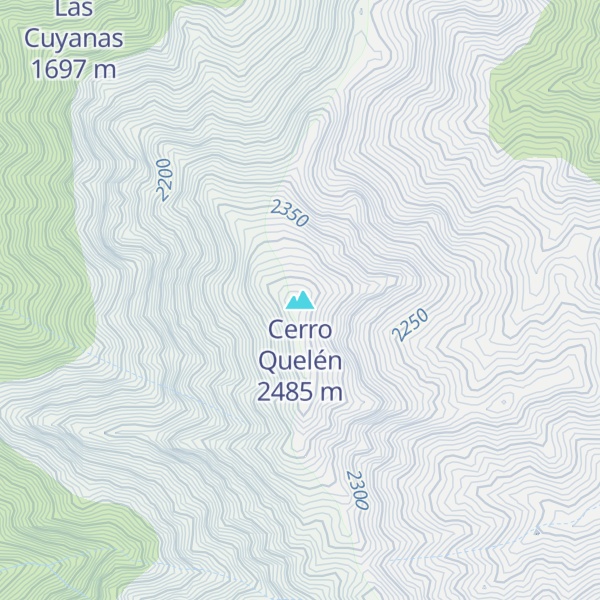 Map of Cerro Quelén