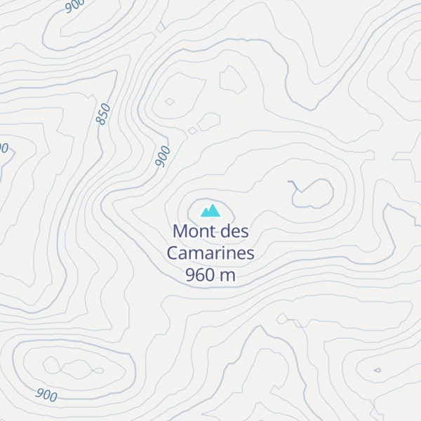 Map of Mont des Camarines
