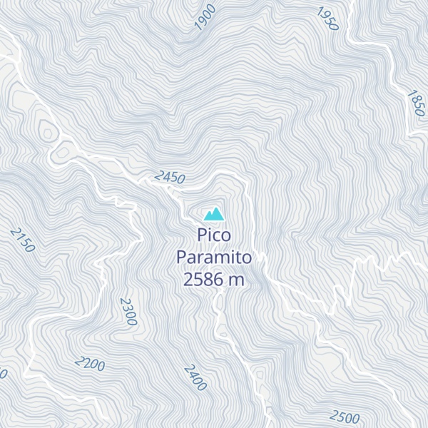 Map of Pico Paramito