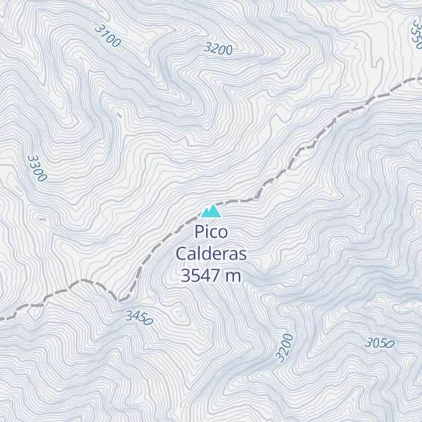 Map of Pico Calderas