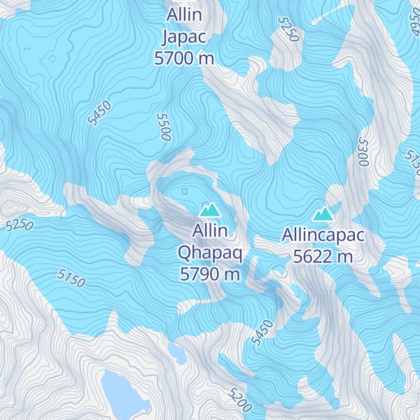 Map of Allin Qhapaq