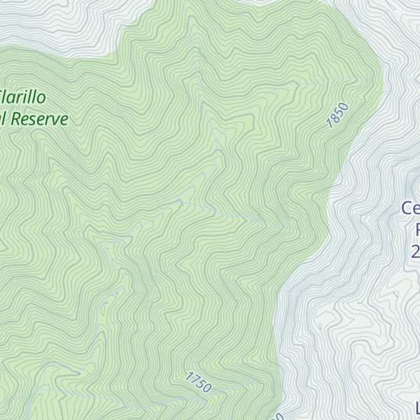 Map of Cerro del Papagallo