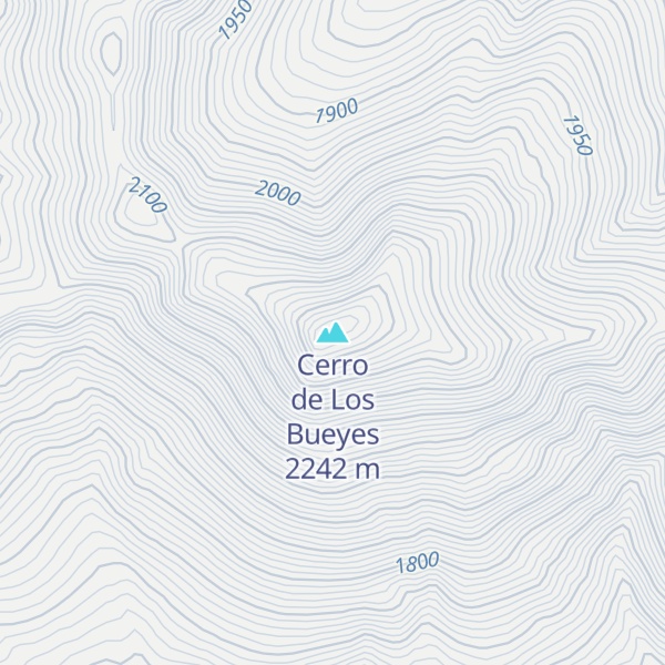 Map of Cerro de Los Bueyes