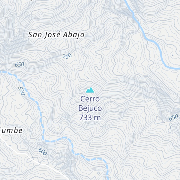 Map of Cerro Bejuco