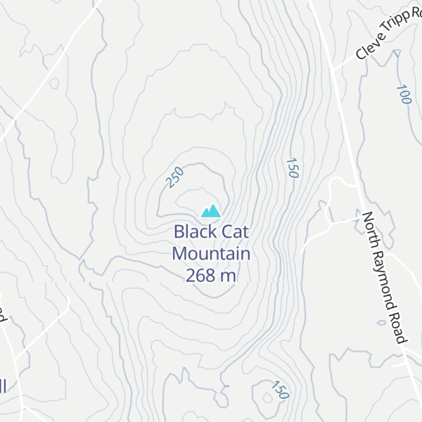 Map of Black Cat Mountain