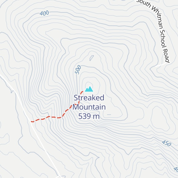 Map of Streaked Mountain
