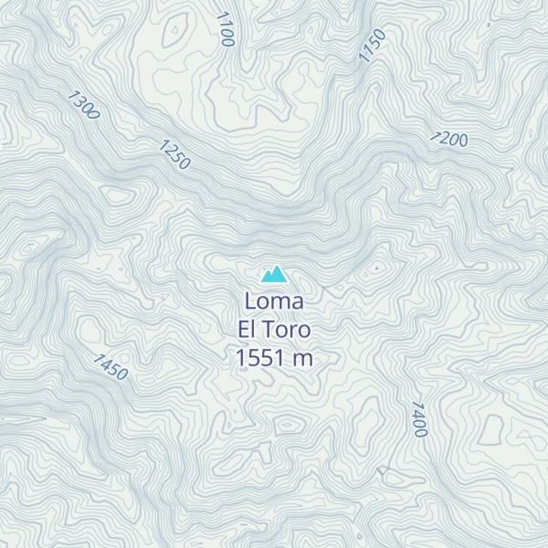 Map of Loma El Toro