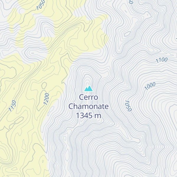 Map of Cerro Chamonate
